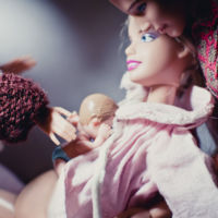 Las increíbles fotos del parto en casa de ¡Barbie!