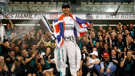 Lewis Hamilton Celebrates World Championship 3232986