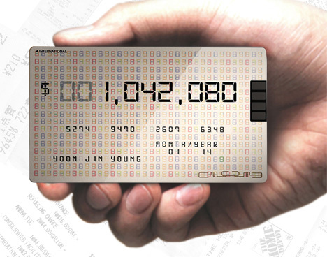 Tarjetas con contadores de saldo