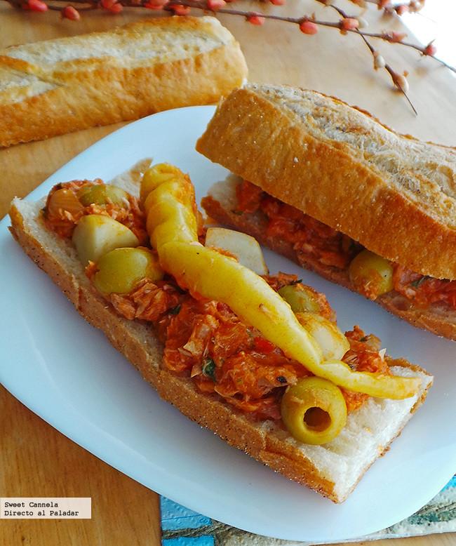 Atún a la vizcaína, estilo bacalao. Receta