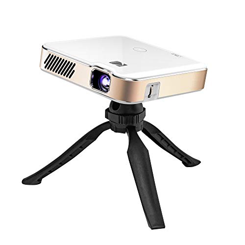 KODAK Luma 450 - Proyector portátil Inteligente HD, Compatible con Wi-Fi, Bluetooth, HDMI y USB, resolución nativa de 1080p (4K) hasta 150 Pulgadas, 200 lúmenes ANSI - Trípode Incluido