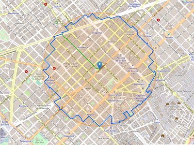 Esta web te crea el paseo más largo posible en un kilómetro alrededor de tu casa