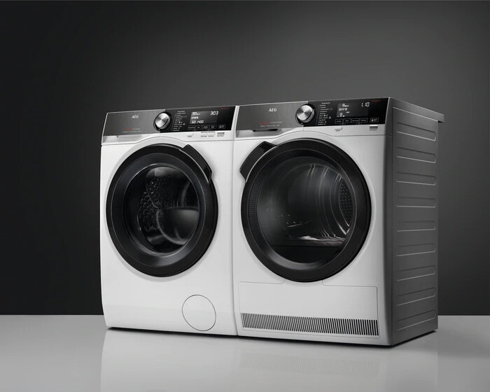 AEG presenta una lavadora y una secadora conectadas y sincronizadas para facilitar la colada en casa