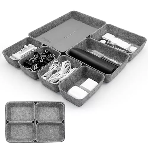 7 Piezas Organizador de Cajones de Fieltro