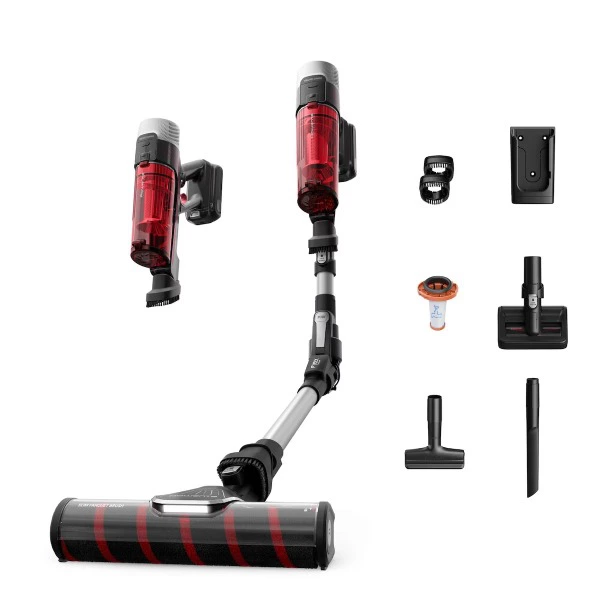 Rowenta RH2079 X-Force Flex 9.60 Aspiradora Escoba a Batería 18V Negro/Rojo