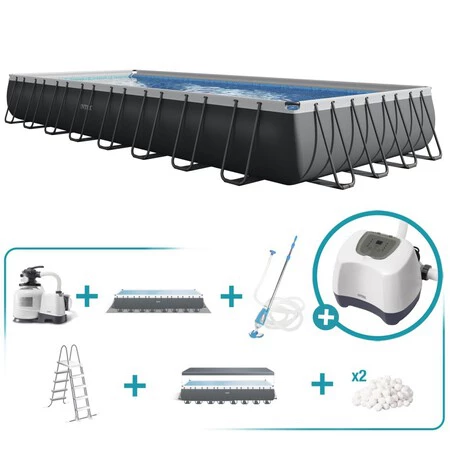 Pack Piscina Desmontable Rectangular Ultra Xtr Frame 10 Metros Con Depuradora