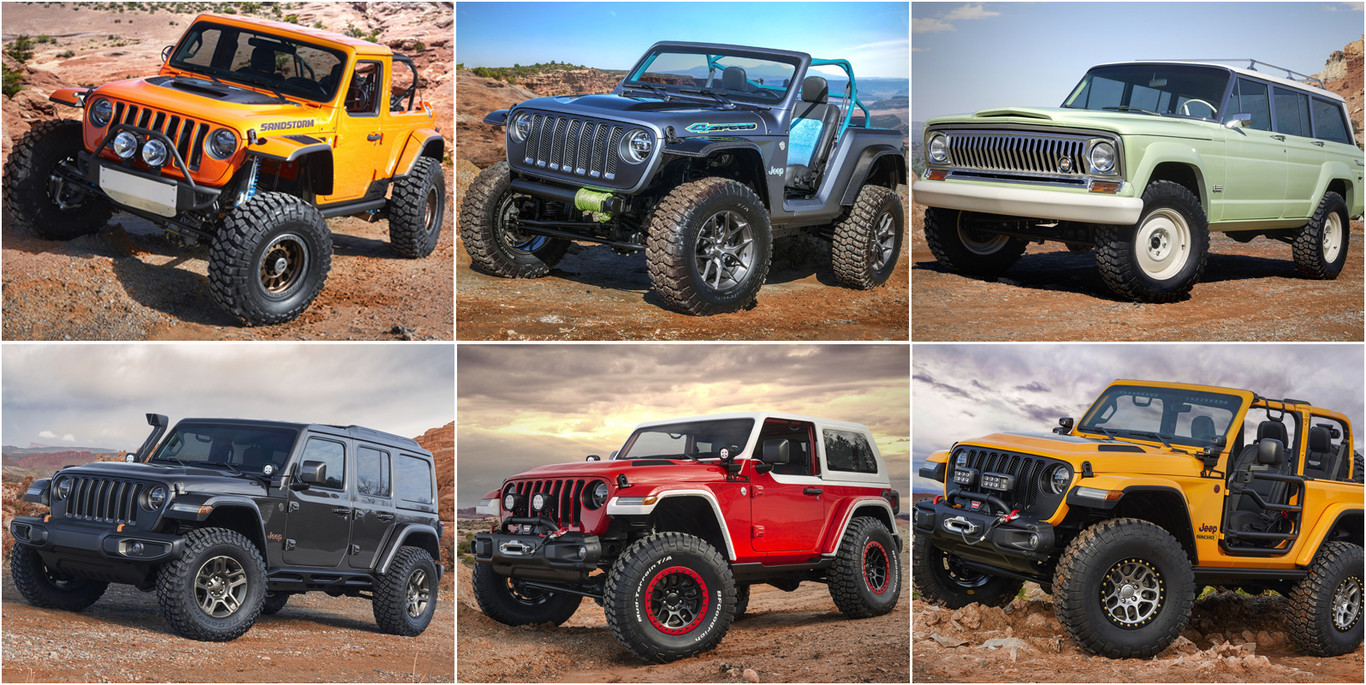 Así son los 7 curiosos prototipos de Jeep para el Moab Easter Jeep Safari de este año