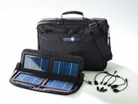 Maletín solar para recargar el portátil durante el viaje