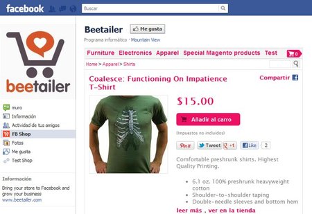 Beetailer, construye tu tienda en Facebook de forma sencilla