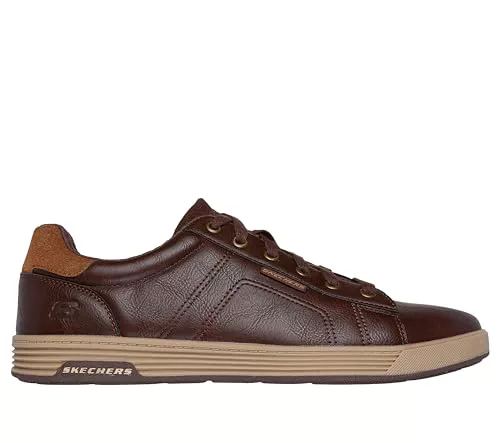 Skechers Cavell Hensley - Tenis para Hombre, Chocolate sintético, 42.5 EU