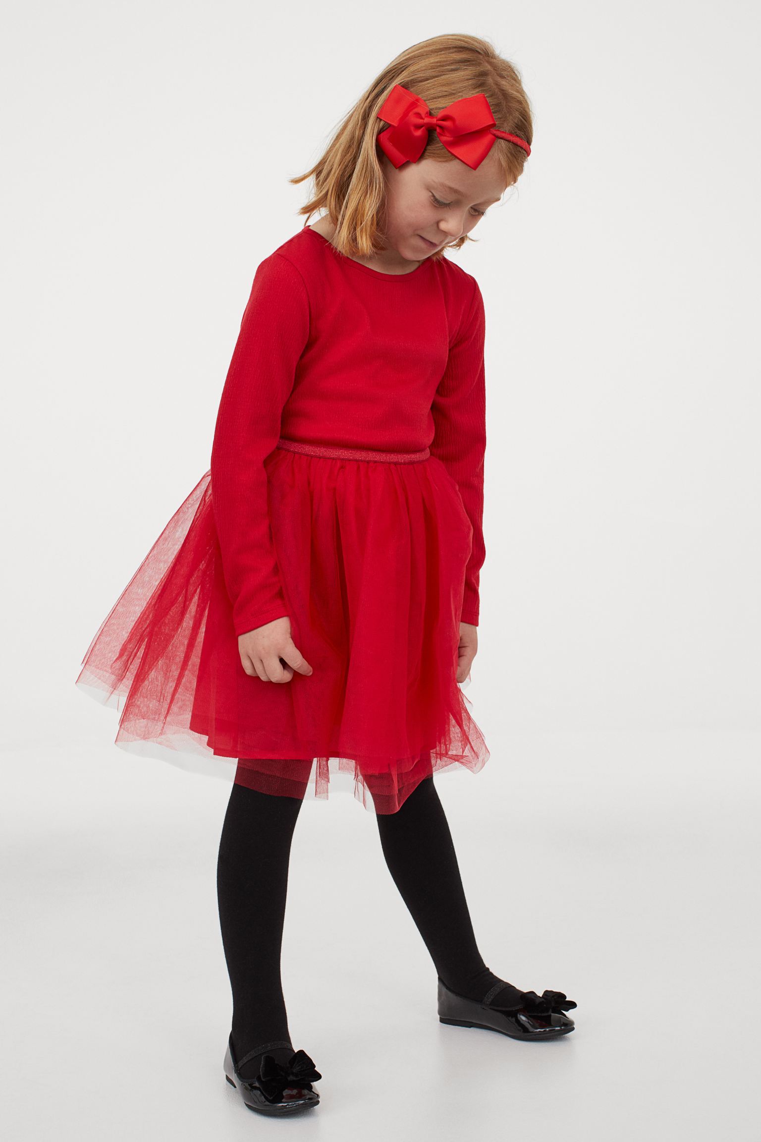 Vestido con falda de tul