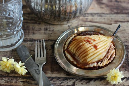 Tartaletas de pera con crema de toffee. Receta