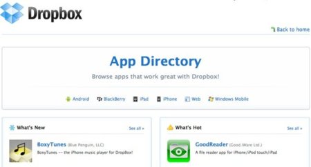 ¿Conoces la lista de Apps de Dropbox?