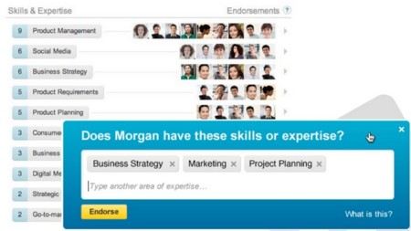 LinkedIn lanza los "endorsements": nuestros contactos podrán avalar nuestras aptitudes