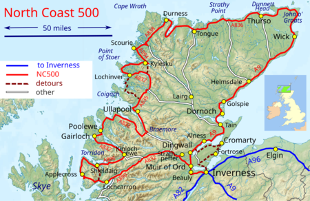 North Coast 500 Scotland Svg