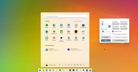 Con esta app puedes redondear los bordes de la barra de tareas en Windows 11 y 10 o hasta convertirla en un dock como el de macOS