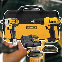 Amazon remata este kit de taladro y llave de impacto inalámbricos DEWALT casi a mitad de precio. Incluye dos baterías 