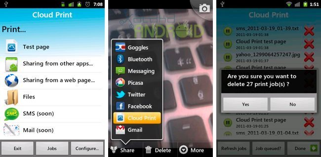 Imprime cualquier cosa desde tu Android usando Google Cloud Print