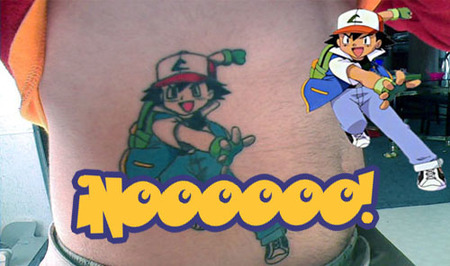 Tatuajes de 'Pokemon' ¿en qué estaban pensando?