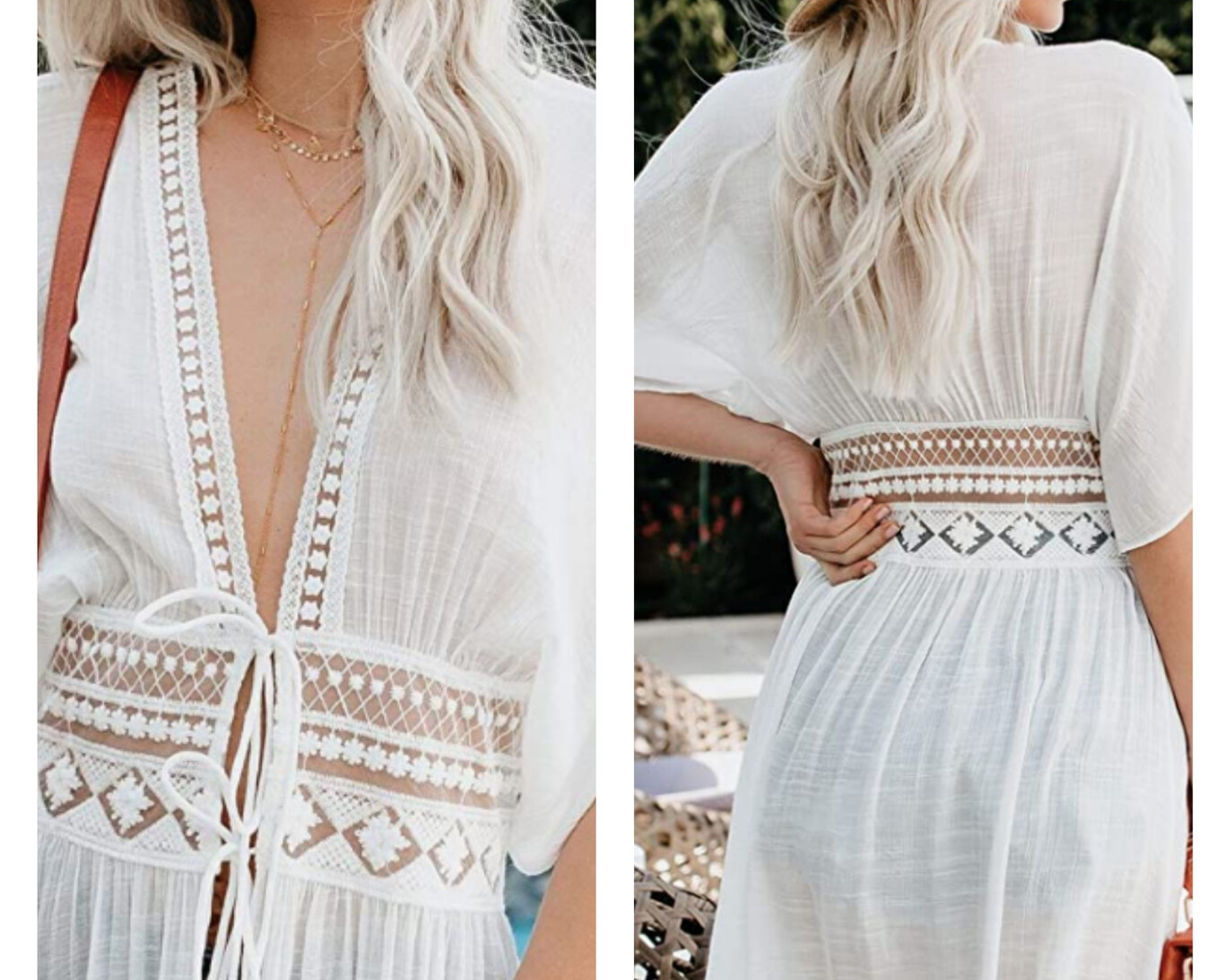 Vestido Largo De Playa Para Mujer - Estampado étnico Tropical, Talla única, Ligero Y Versátil