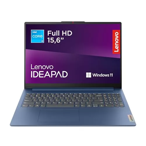 Lenovo IdeaPad Slim 3 Gen 8 – Ordenador Portátil 15.6'' FHD (Intel Core i3-N305, Intel UHD Graphics, 8 GB RAM, 256 GB SSD, Wi-Fi 6, Win 11 Home, Office Trial) Teclado QWERTY Español - Azul Abismo