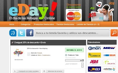 El 26 de noviembre es el eDay, el día de las rebajas online, anótalo en tu agenda