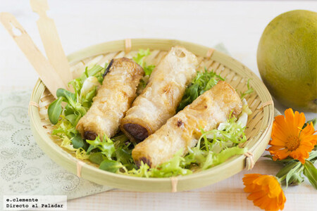 Receta de nems de gambas y mango, un fresco picoteo de estilo vietnamita