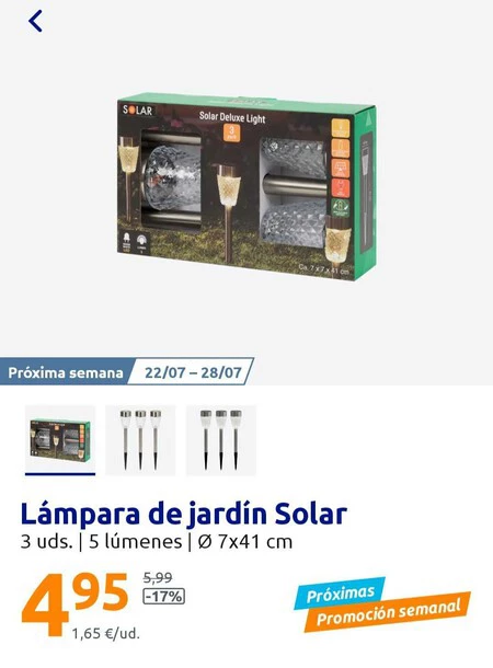 luces solares