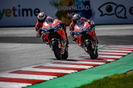 Jorge Lorenzo Andrea Dovizioso Gp Austria Motogp 2018