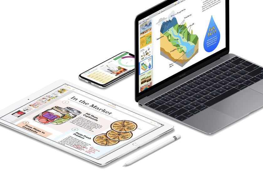 Apple actualiza Pages, Numbers y Keynote para iOS y macOS