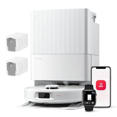 roborock Robot Aspirador QV 35A Set, Dos mopas giratorias elevables, Blanco