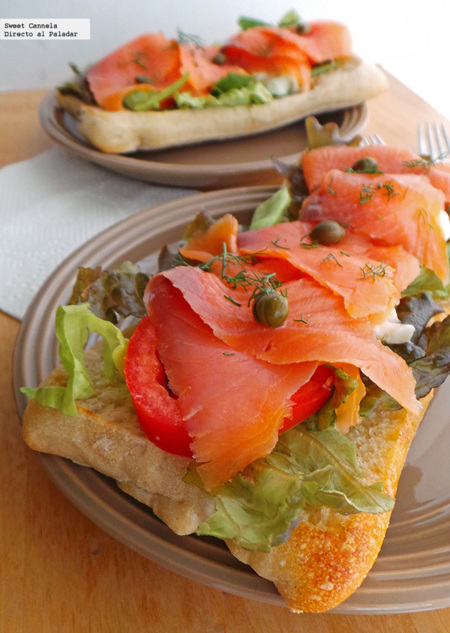 Sándwich nórdico. Receta