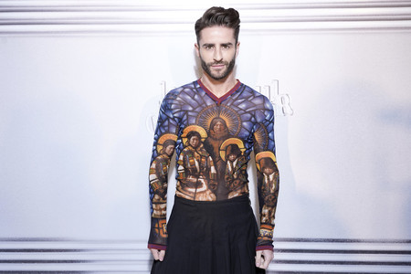 Pelayo Díaz se va de falda al desfile Haute Couture de Gaultier en París