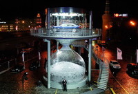 La presentación del BMW Serie 7 en la Plaza Roja de Moscú