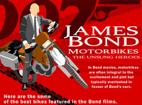 La infografía de las motos de James Bond