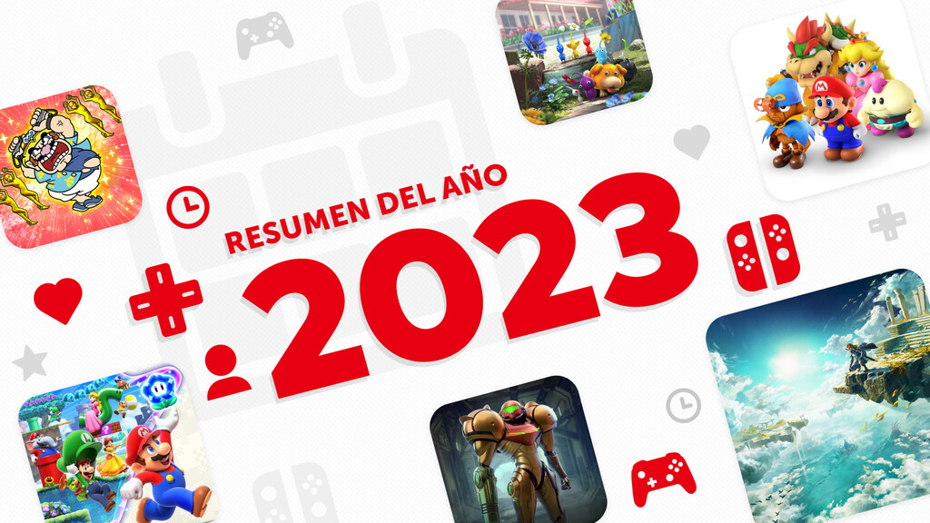 Ya está disponible el resumen anual de Nintendo con datos y cifras sobre tu 2023 jugando a Nintendo Switch Ya está disponible el resumen anual de Nintendo con datos y cifras sobre tu 2023 jugando a Nintendo Switch