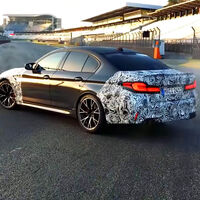 El nuevo BMW M5 CS que todavía no ha sido confirmado por la marca ya rueda a fuego en Hockenheim