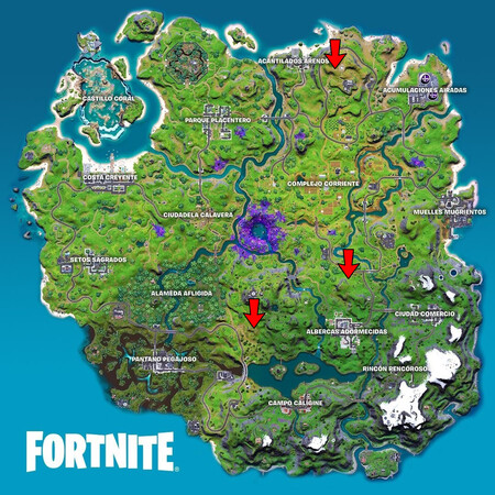 Mapa Plantar Arboles Fortnite