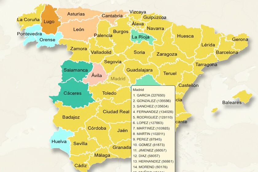 Si quieres saber cómo de especial es tu apellido, alguien ha creado una especie de Google Maps para salir de dudas