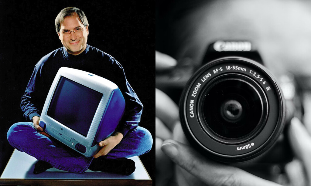 Steve Jobs y la icónica foto del primer iMac ocultan un secreto incómodo 