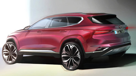 Hyundai Santa Fe 2019 boceto