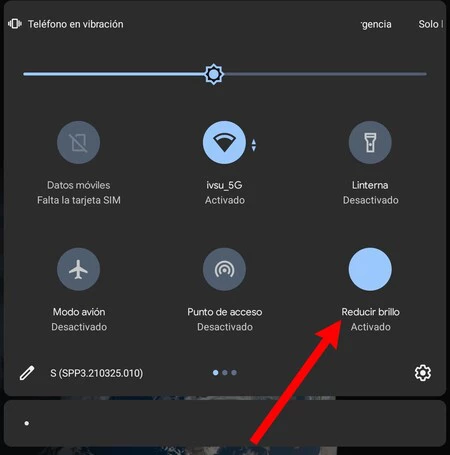 非常に暗い明るさ Android 12