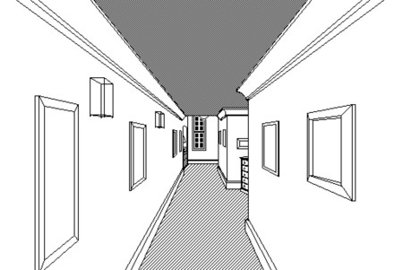 Así luce P.T. recreado con la herramienta HyperCard de los primeros Macintosh, y se puede jugar