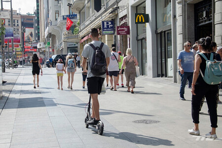 Patinete Electrico prohibido señal