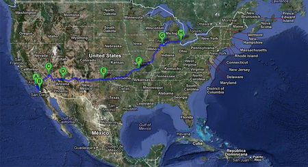 Roadtrip Pasión™: Cruzamos Estados Unidos con destino Detroit