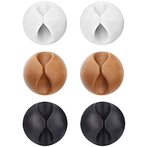 U-horizon - Juego de 6 clips de cable duraderos