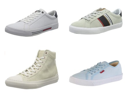 Chollos en tallas sueltas de zapatillas Tommy Hilfiger, Superdry o Levi's por menos de 40 euros en Amazon