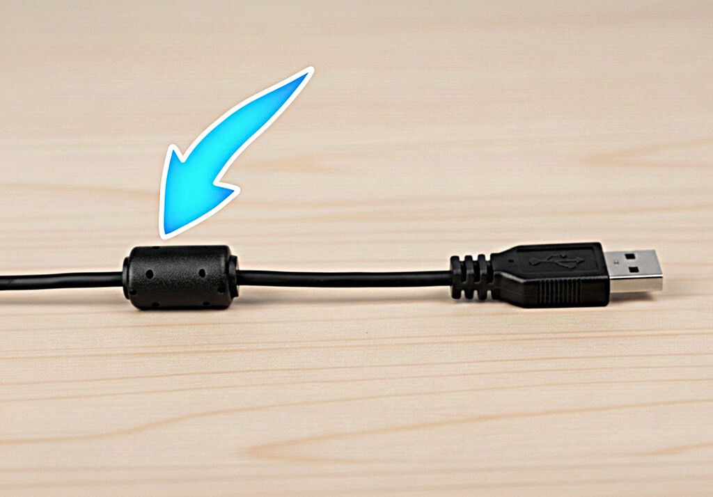 Hay cables que incorporan un filtro con forma de cilindro. Que tu móvil no lo tenga es normal 