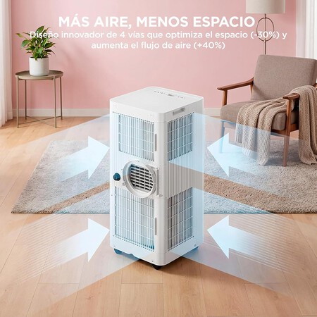 COMFEE Pingüino Aire Acondicionado Portátil 3 en 1 | 7000 BTU/1800 Frigorías Con App + Mando a Distancia | Climatizador y Deshumidificador | Bajo Consumo |...