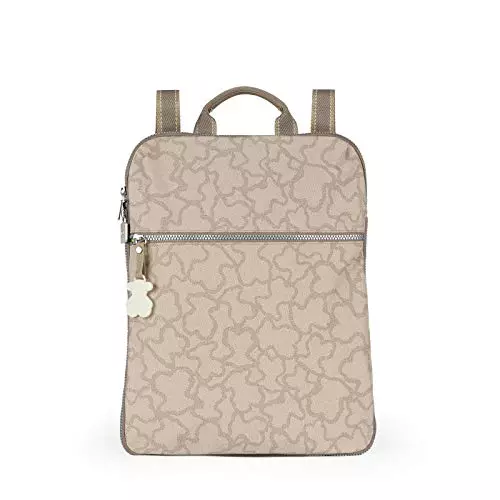 TOUS Mochila Kaos New Colores de Nylon en color piedra